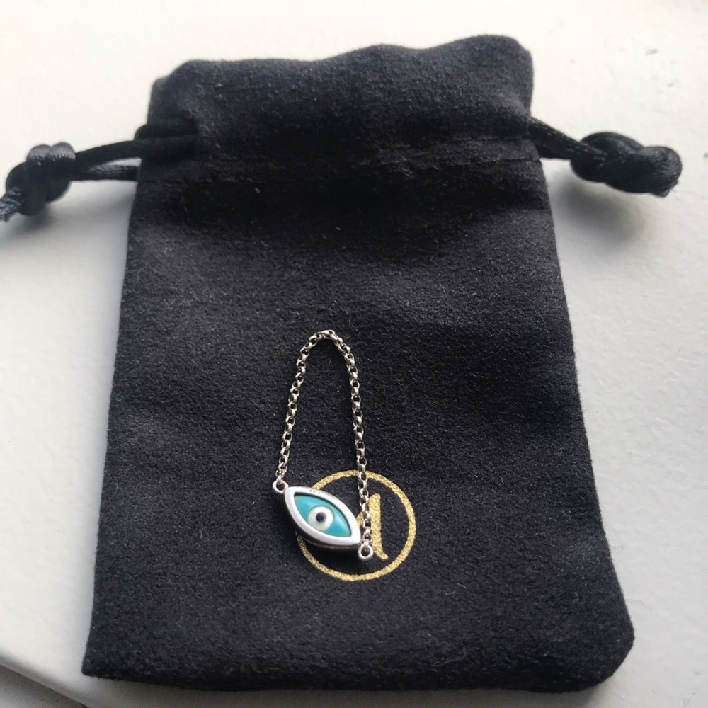 Mejuri Evil Eye Ring Sz 7